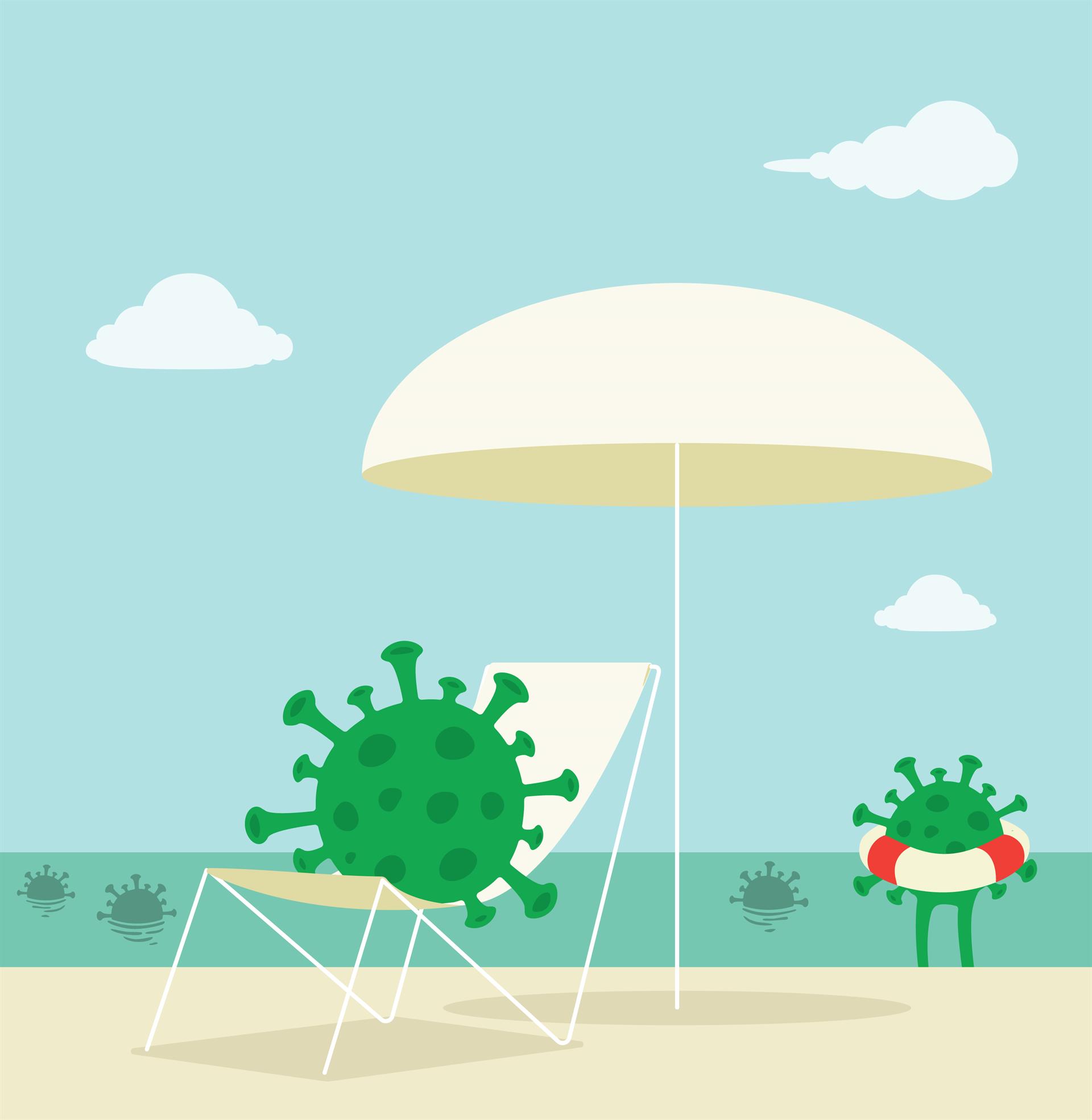 393 Beach Vacation Coronavirus H