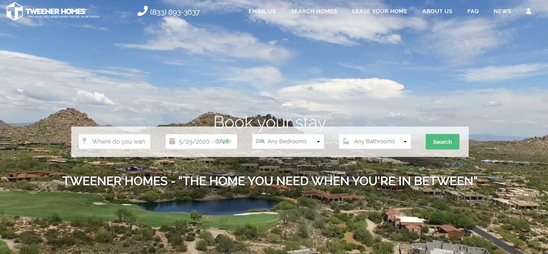 396 Tweener Homes New Custom Website