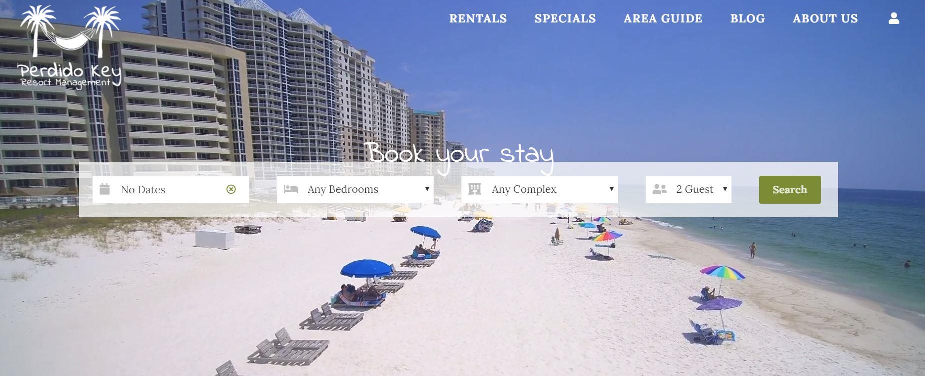 399 Perdido Key Florida Rental Website