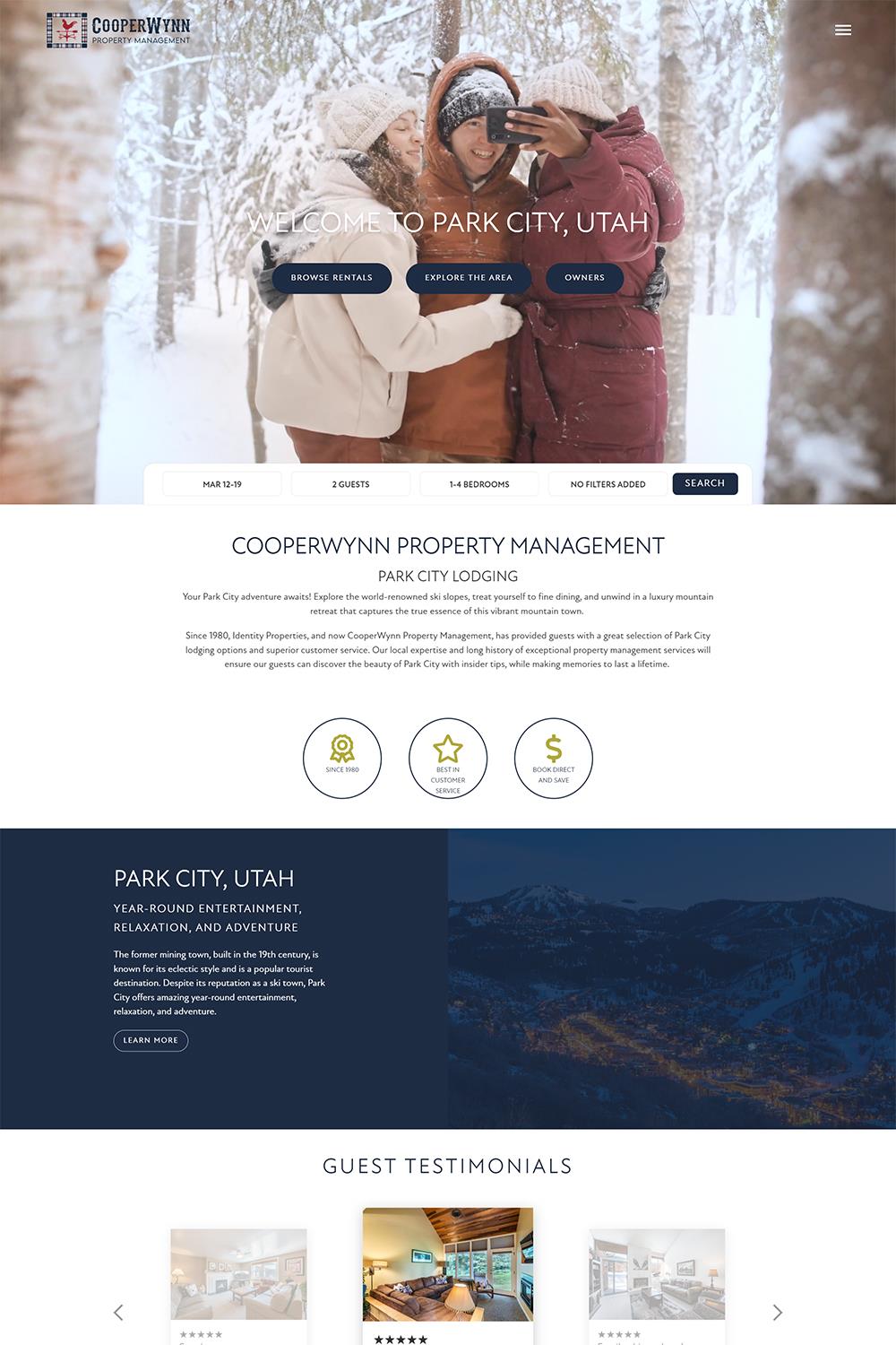 460 Park City Vacation Rental Website