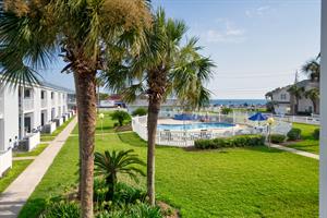 Pool view from balcony