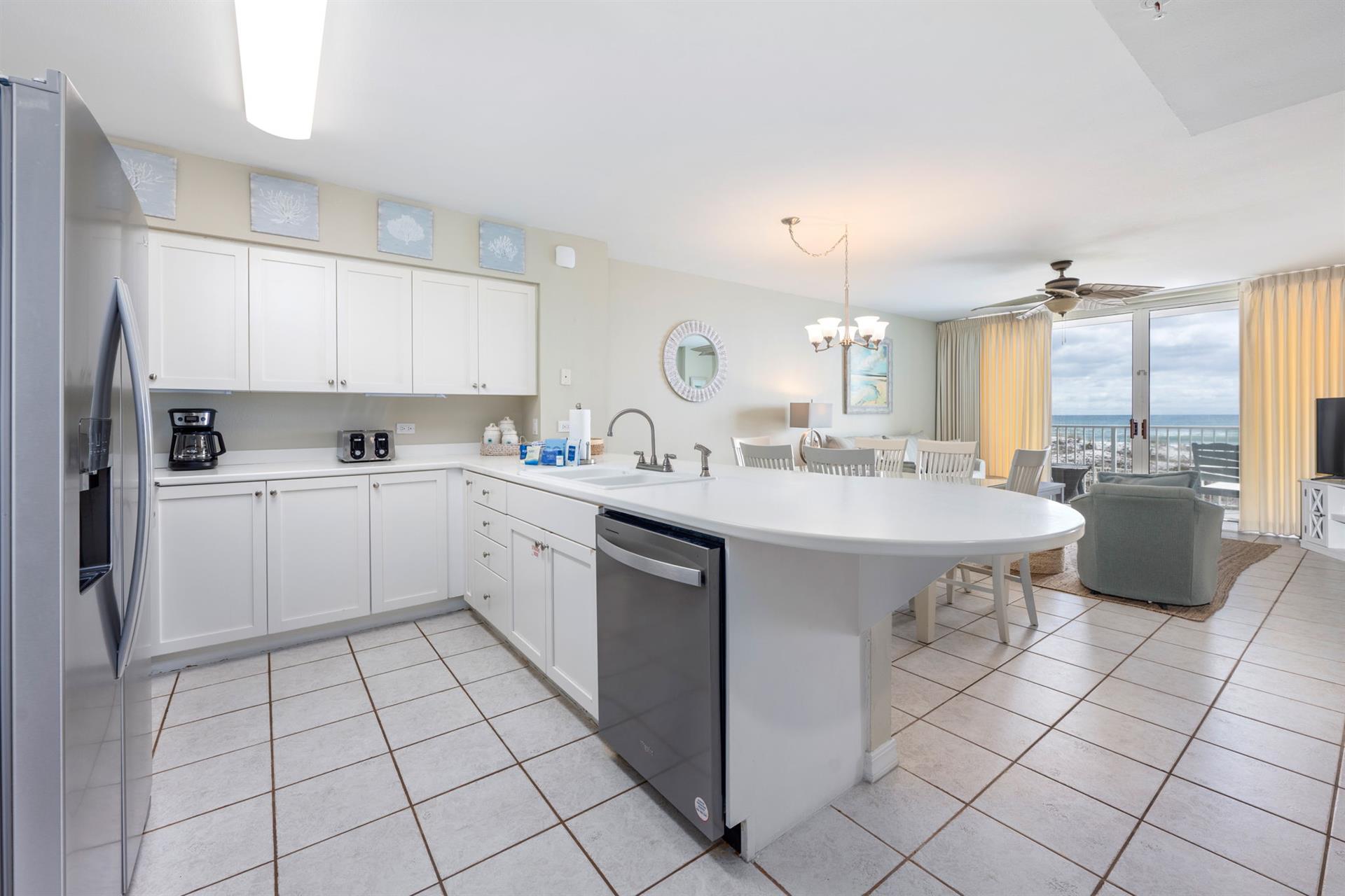 Kitchen to dining area