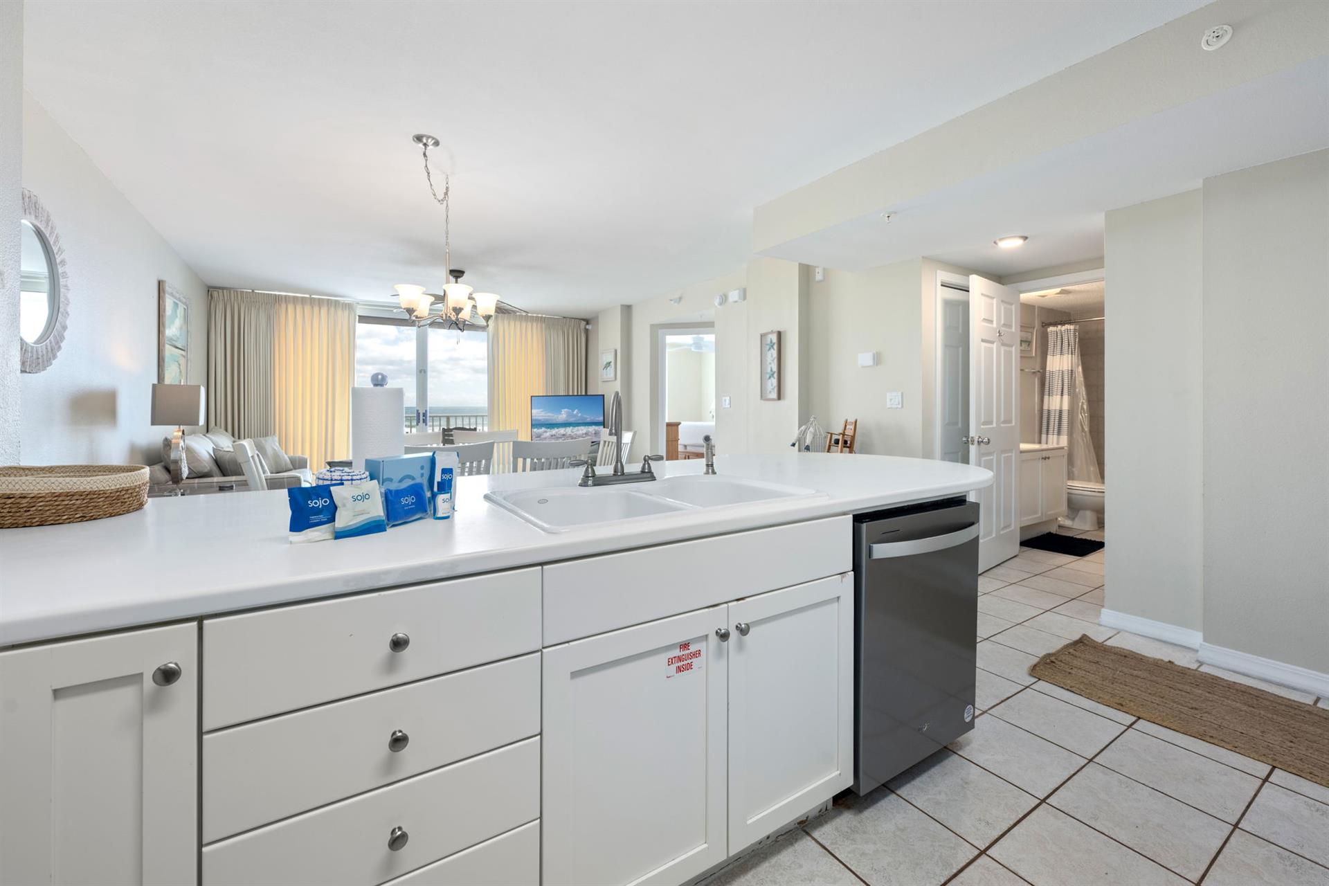 Kitchen to dining area