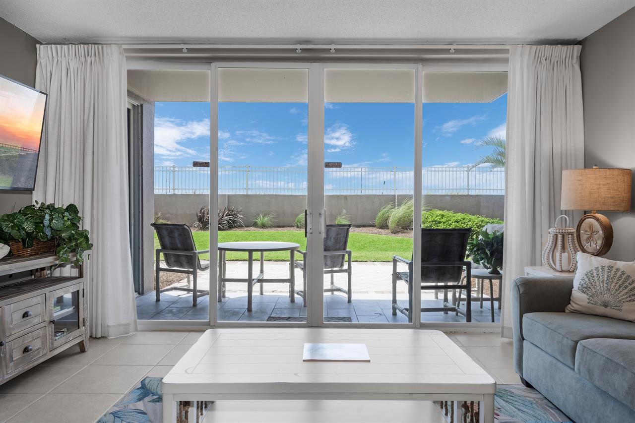 Living area to patio