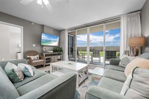 Living room and patio