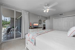 Master bedroom to patio