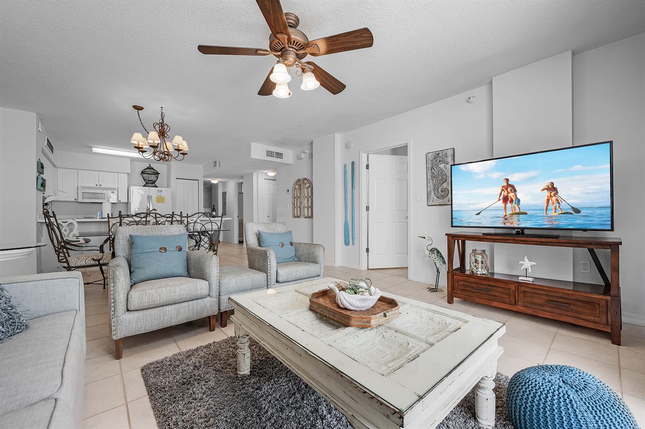 Living room to dining room