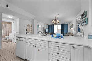 Kitchen view to dining area