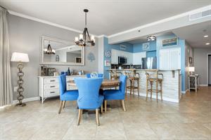 Dining area with breakfast bar