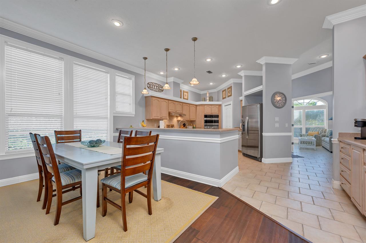 Dining and kitchen area