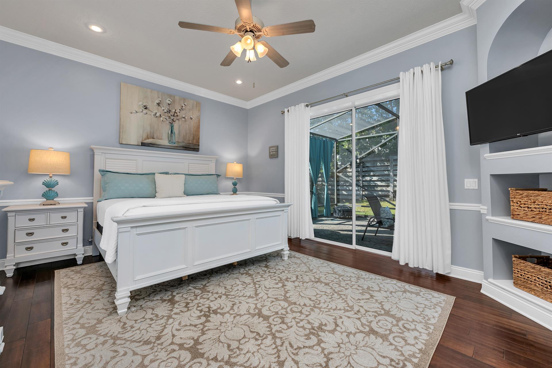 Master bedroom wback patio entrance