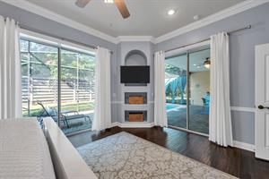 Master bedroom wback patio entrance