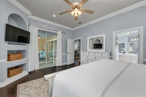 Master bedroom wback patio entrance