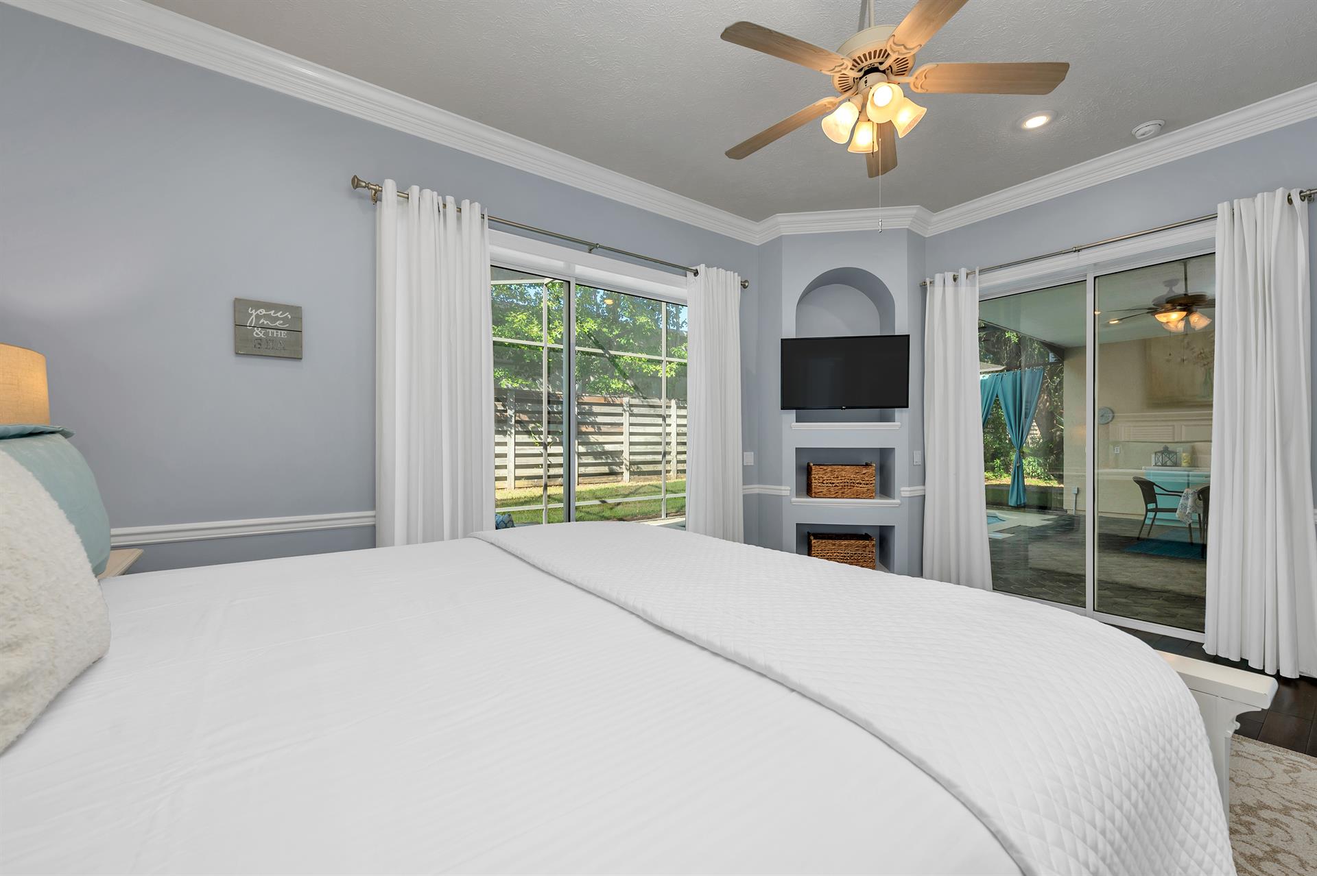 Master bedroom wback patio entrance