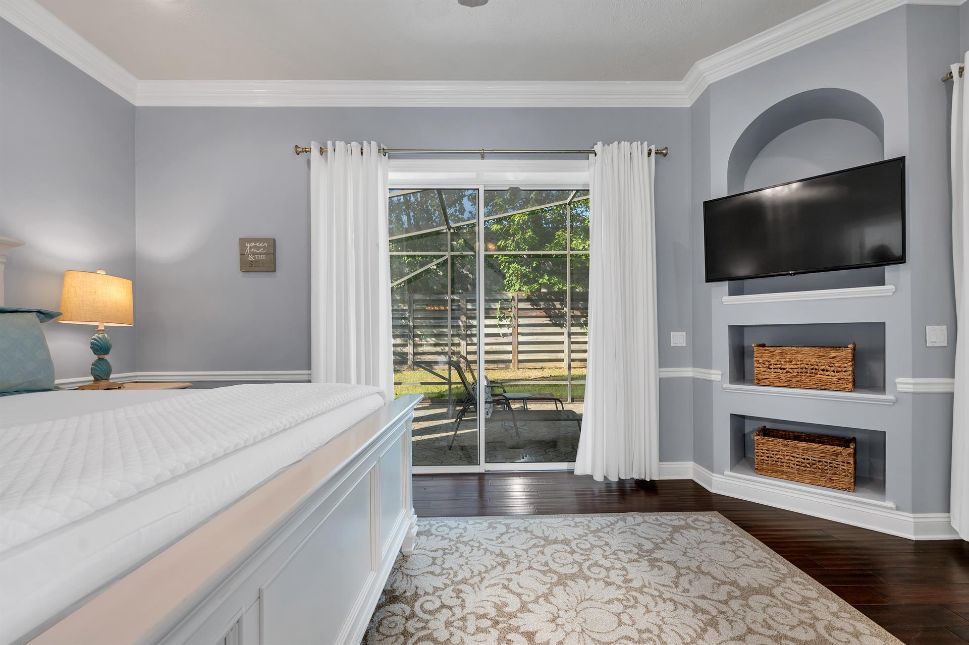 Master bedroom wback patio entrance