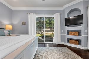 Master bedroom wback patio entrance