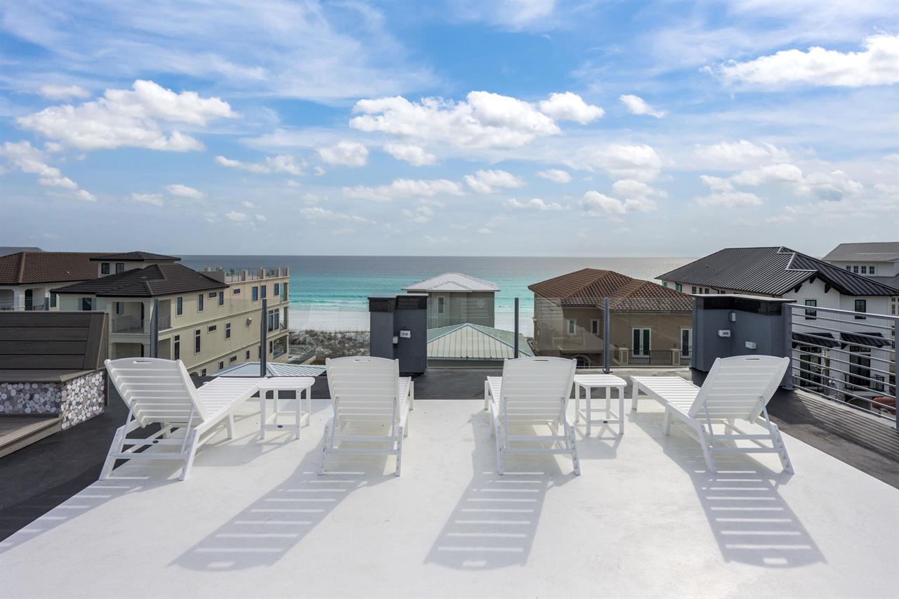 Views from the rooftop lounge