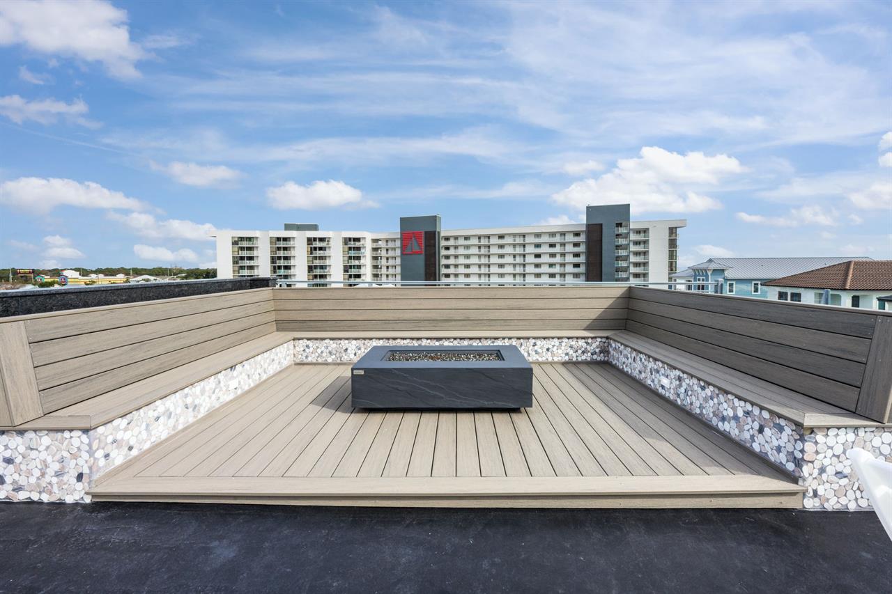 Rooftop fire pit