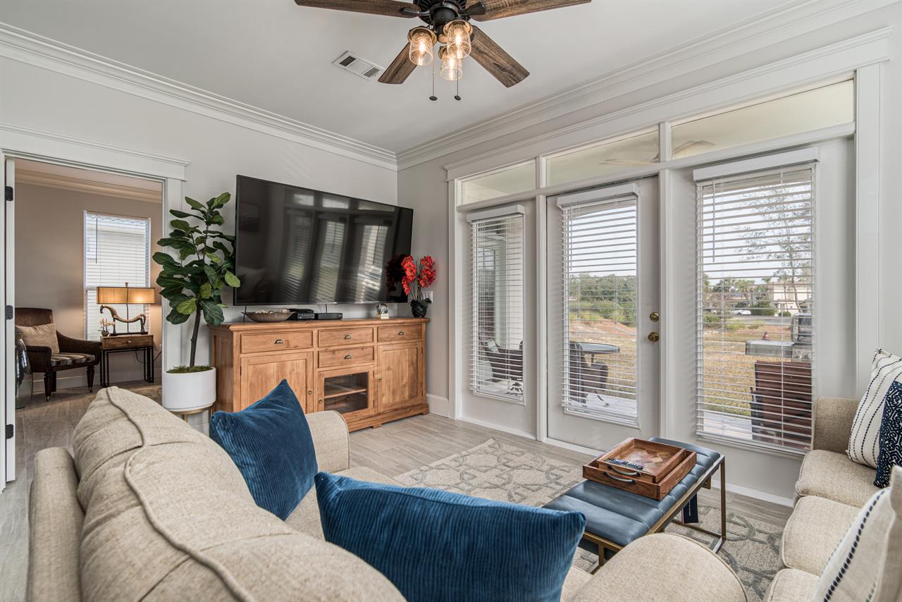 Living area  entrance to back patio