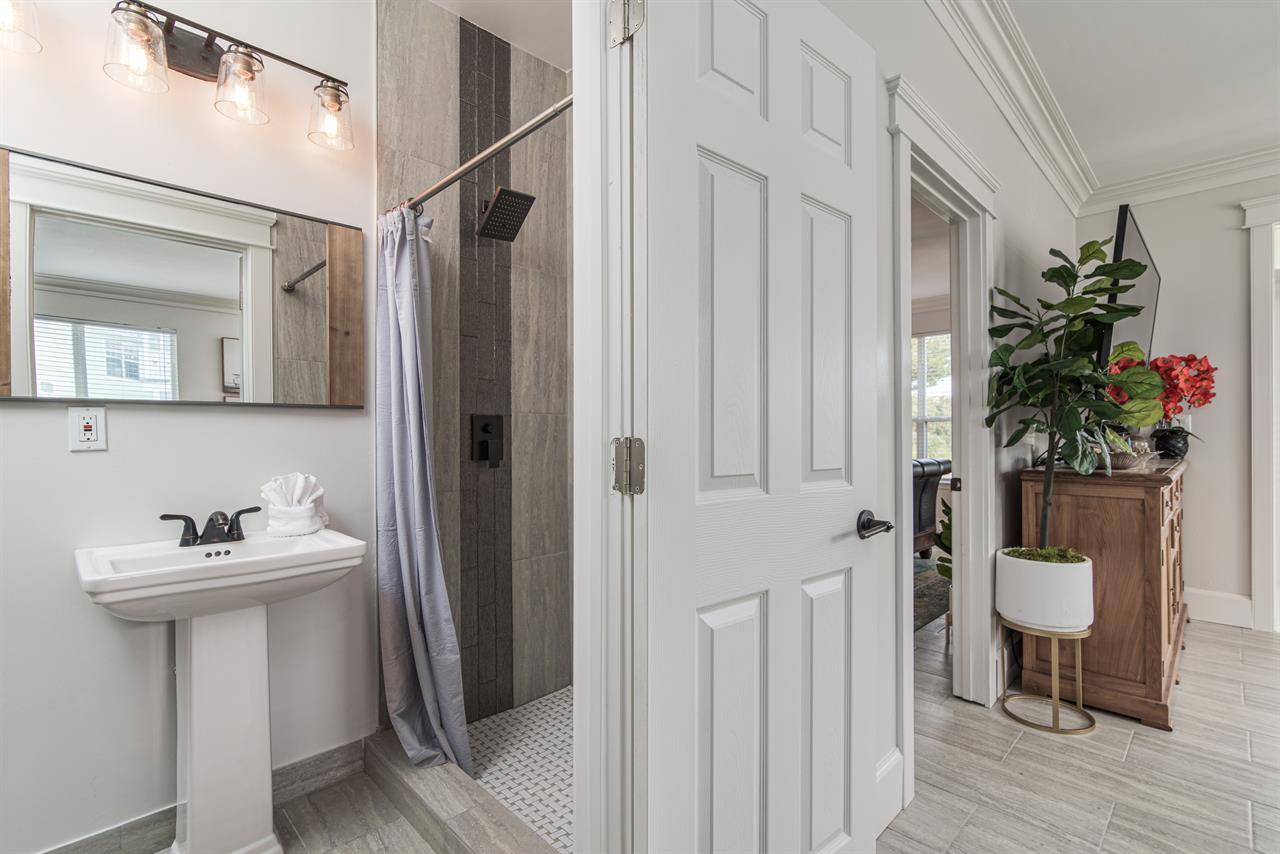 Downstairs common area bathroom