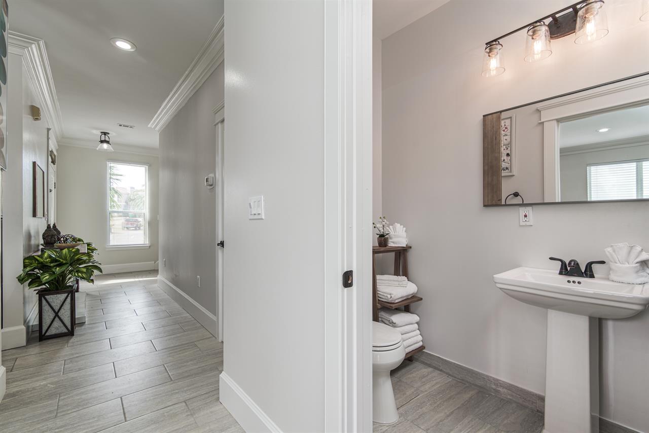 Downstairs common area bathroom