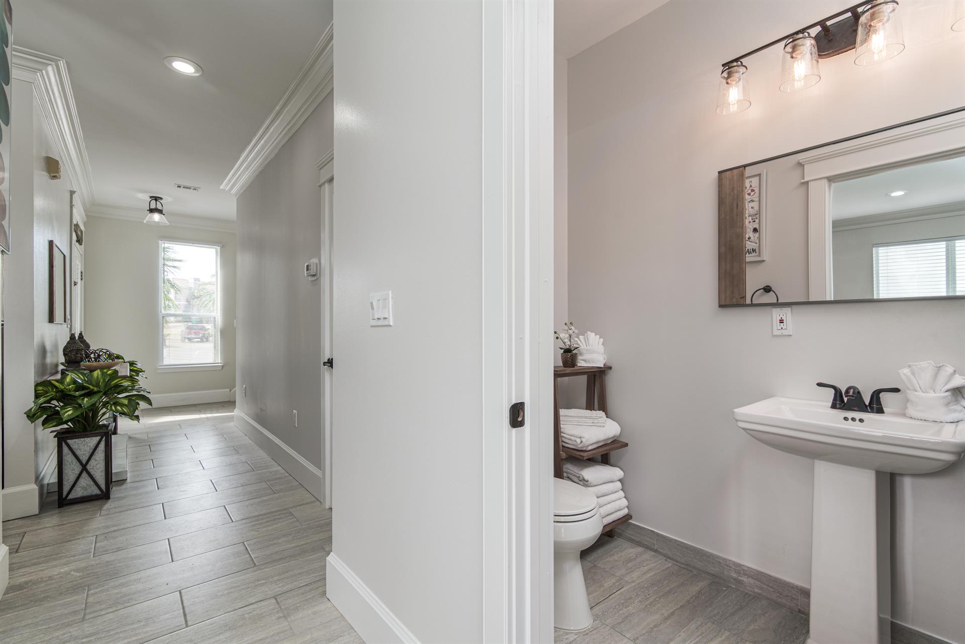 Downstairs common area bathroom