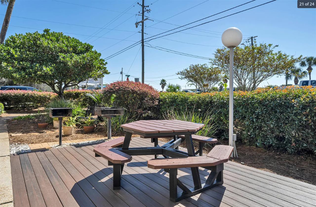 Outside seating