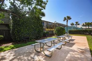 Common area picnic tables