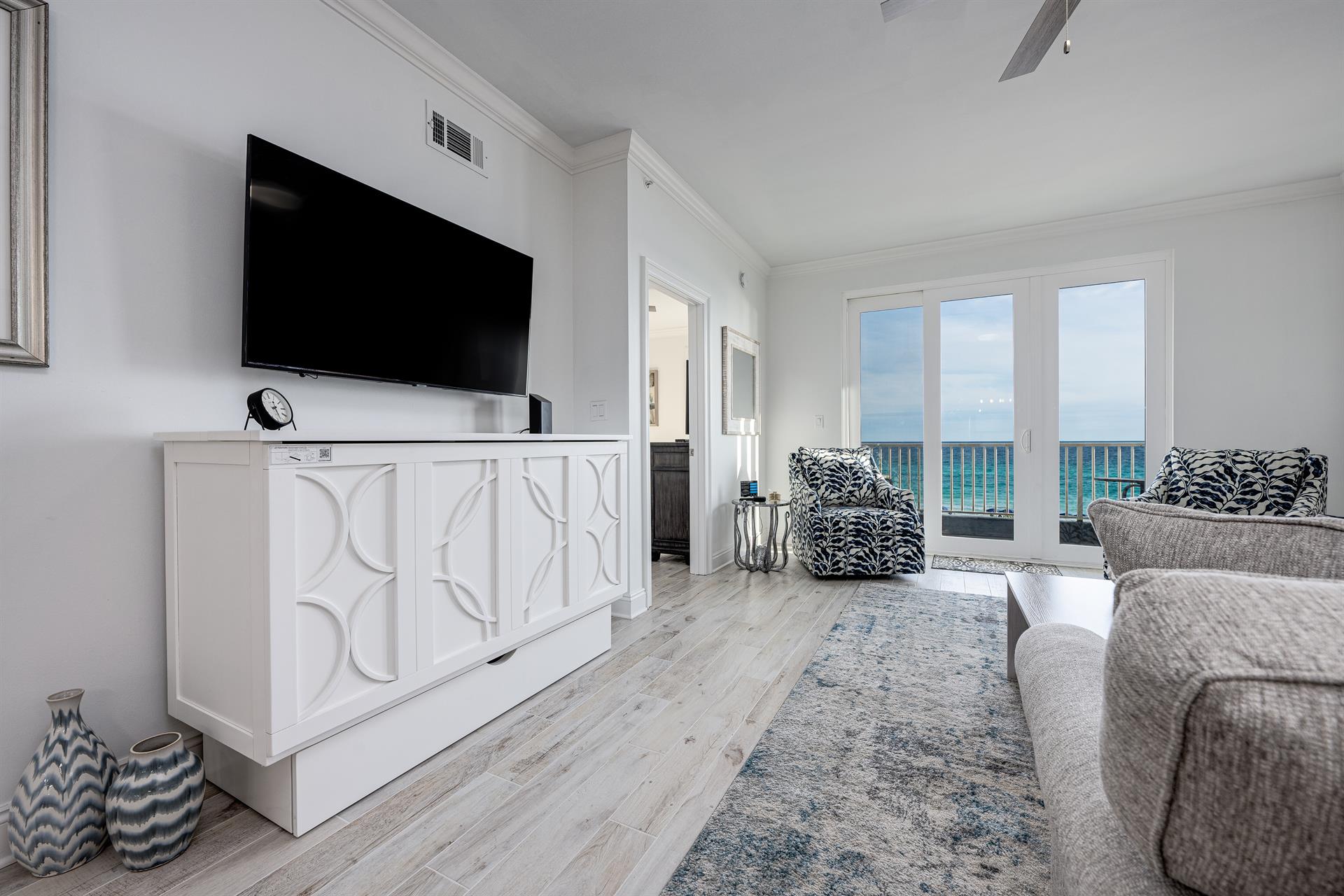 Living Room sleeper cabinet with Queen bed