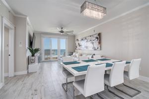 Dining area looking to living room