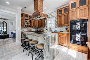 Breakfast bar  kitchen area
