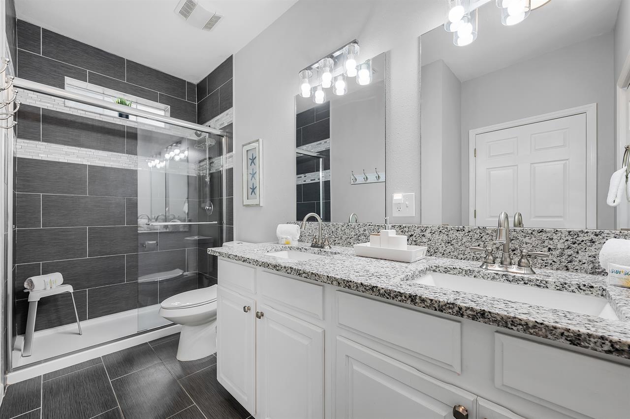 Downstairs master bathroom