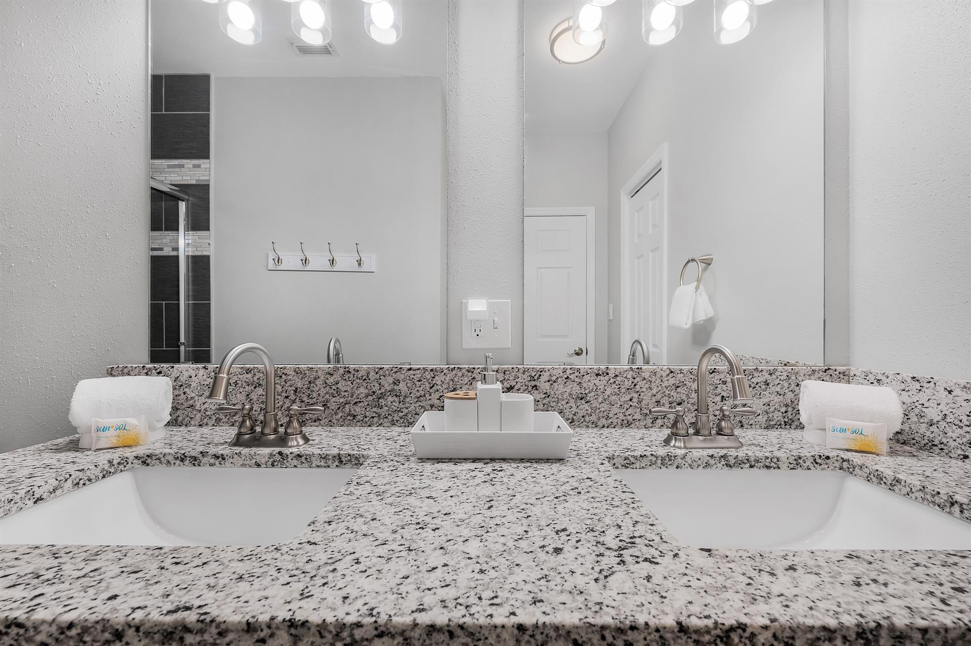 Downstairs master bathroom