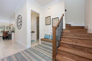 Stairwell  entry to guest bath