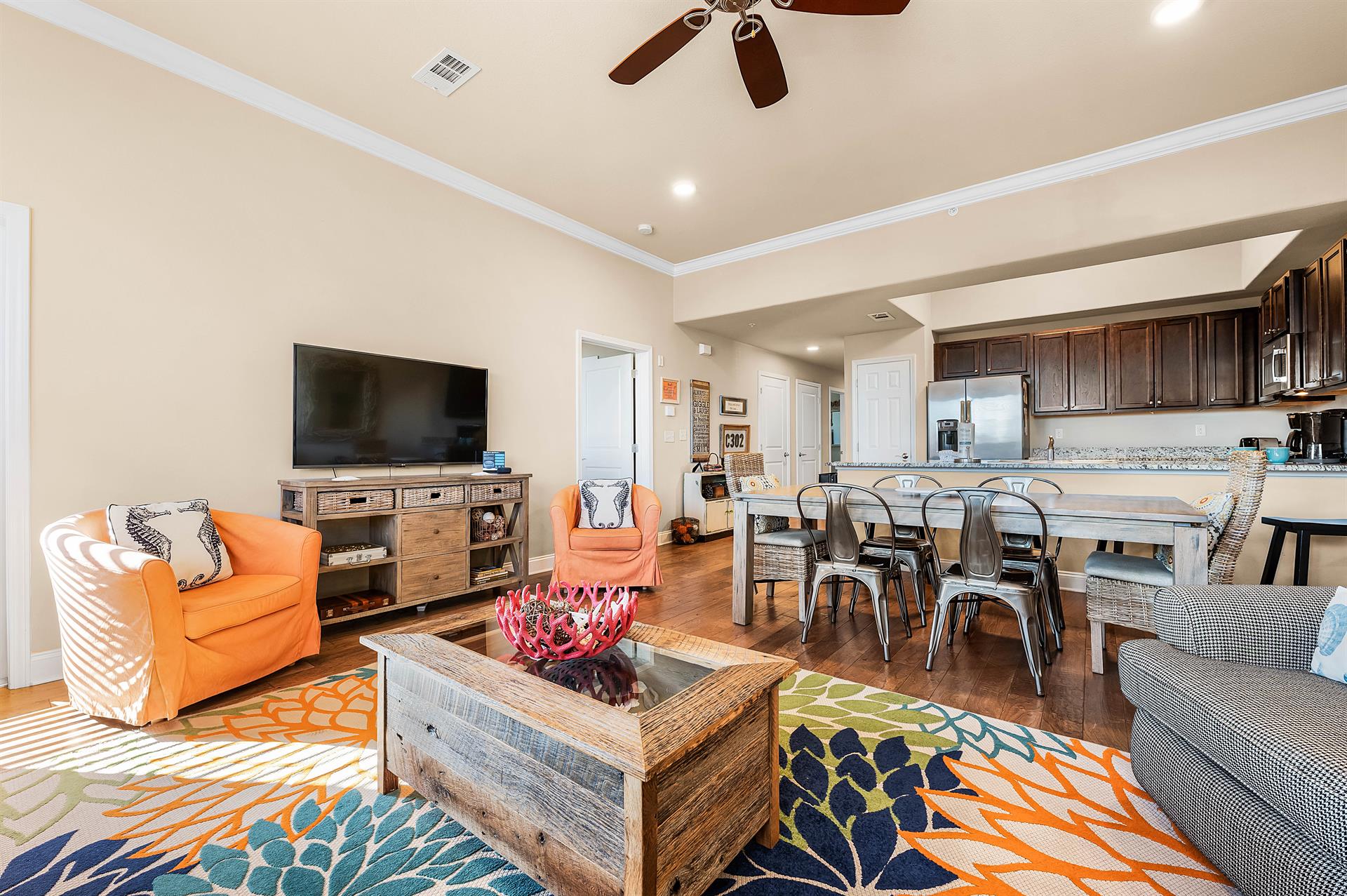 Living area  Dining area