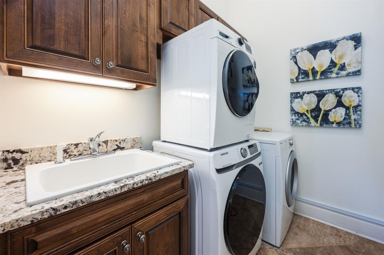 Laundry area upper level