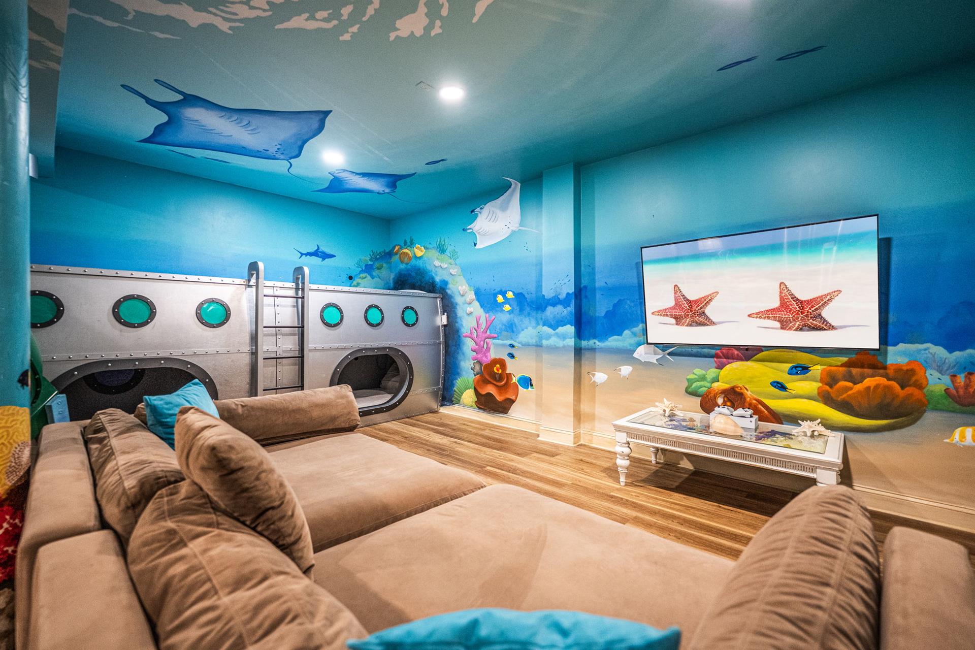 Kids underwater room lower level