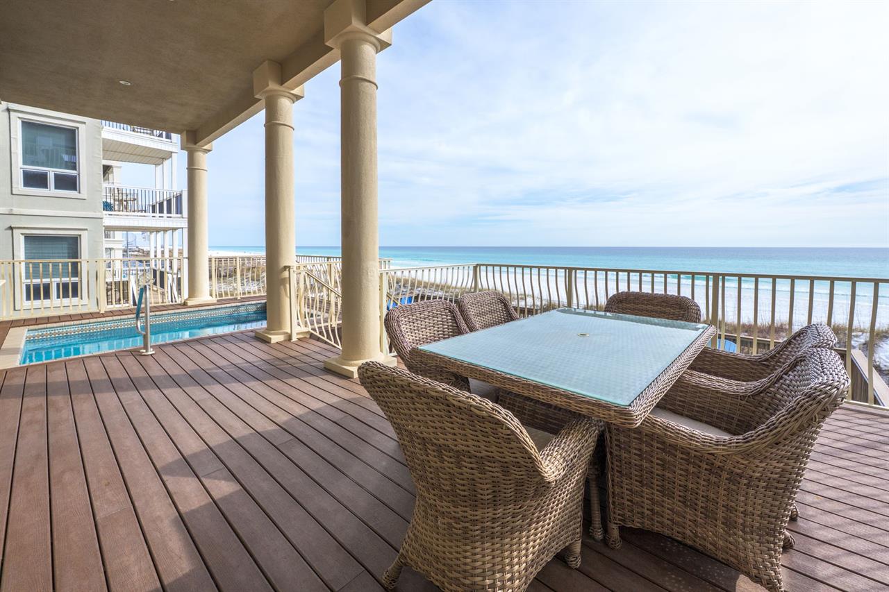 Outdoor dining area