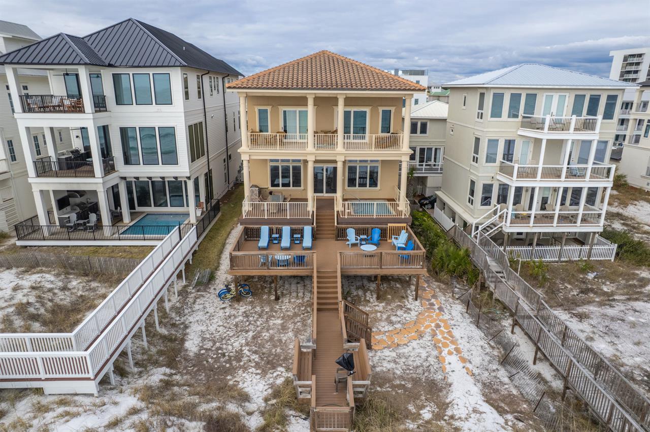 Back of home aerial
