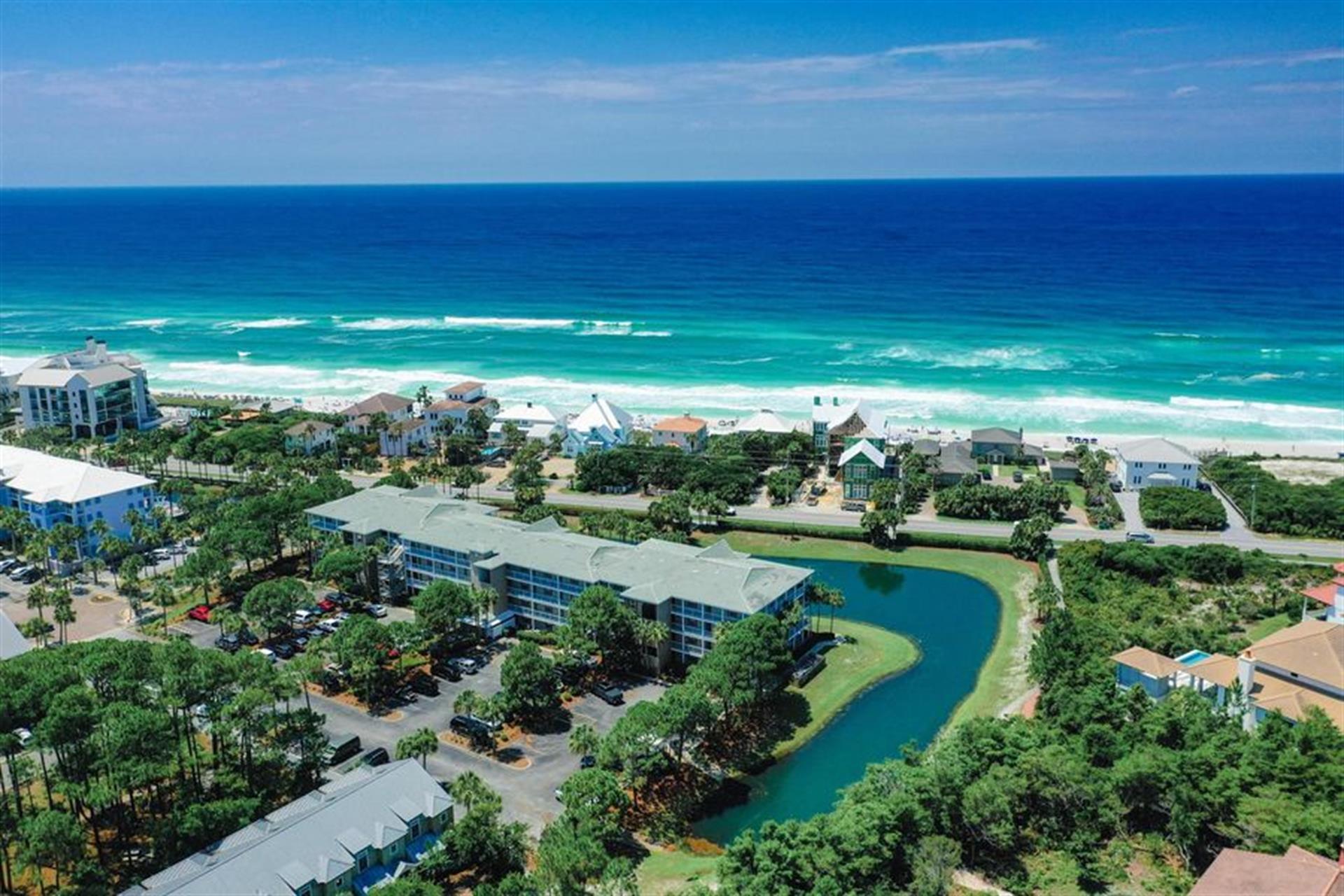 Aerial view of complex