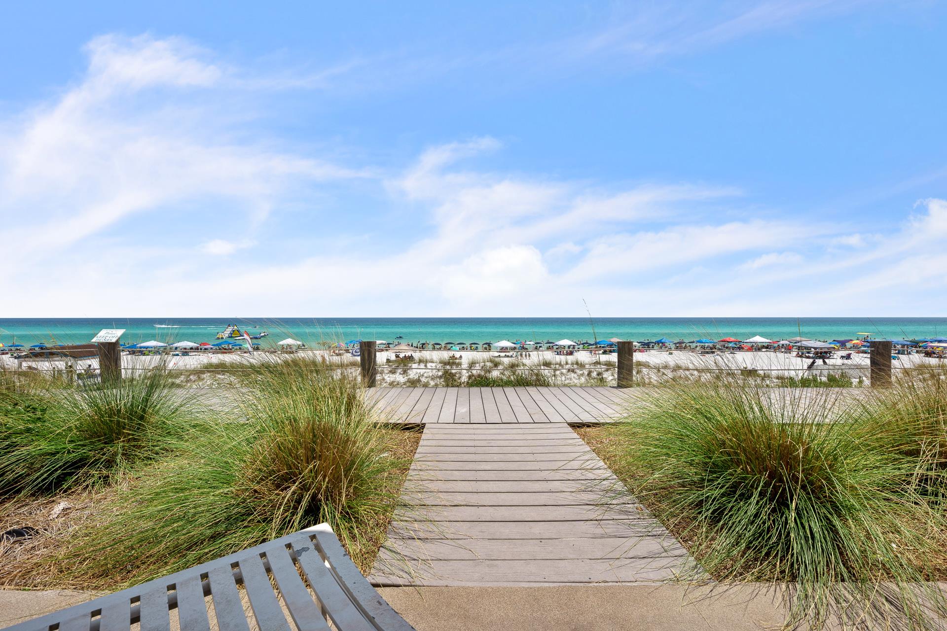 Back patio overlooking the Gulf