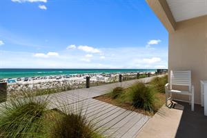 Back patio overlooking the Gulf