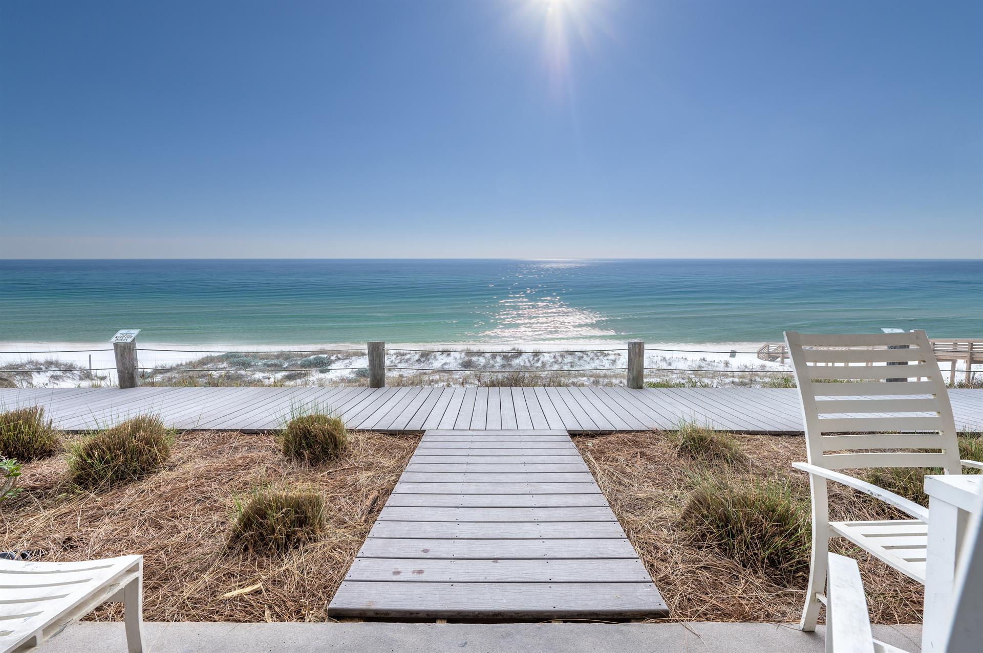 Back patio overlooking the Gulf