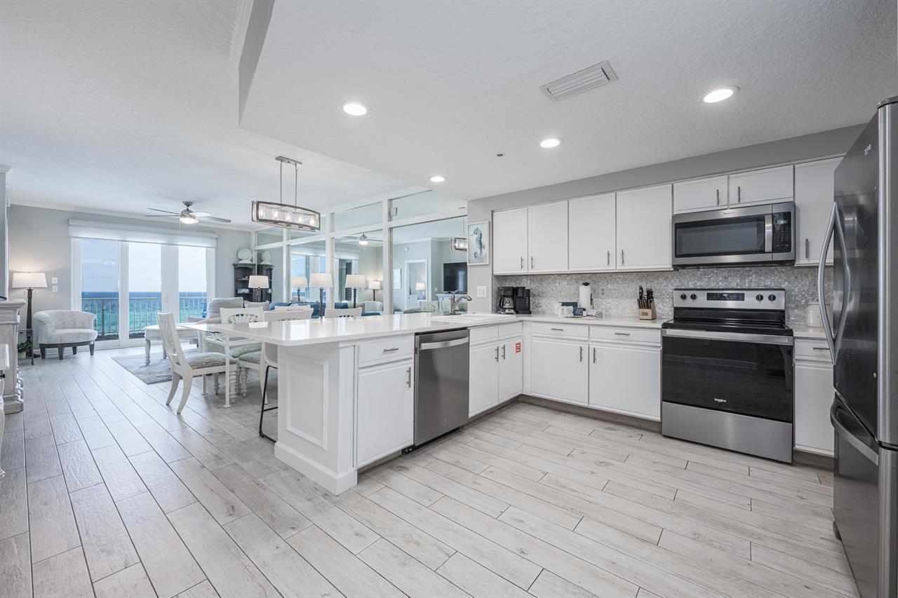 Open concept unit allows everyone to be together