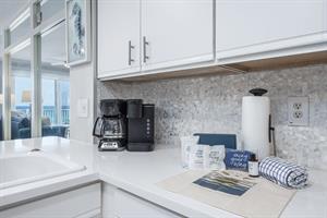 Kitchen counter and appliances