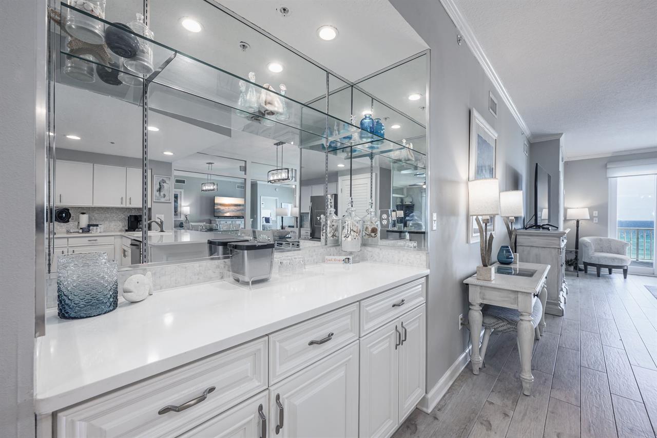 Dry bar stocked with everything you need