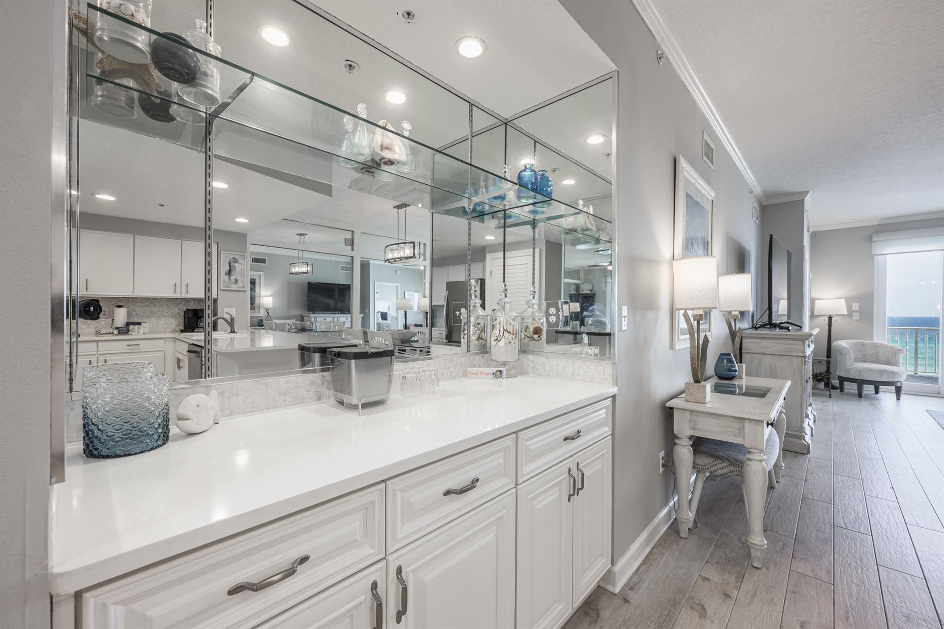 Make sure of the extra items in the dry bar