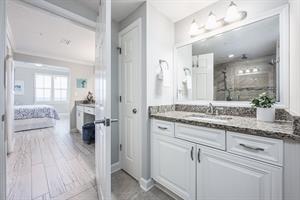 Master bathroom to bedroom