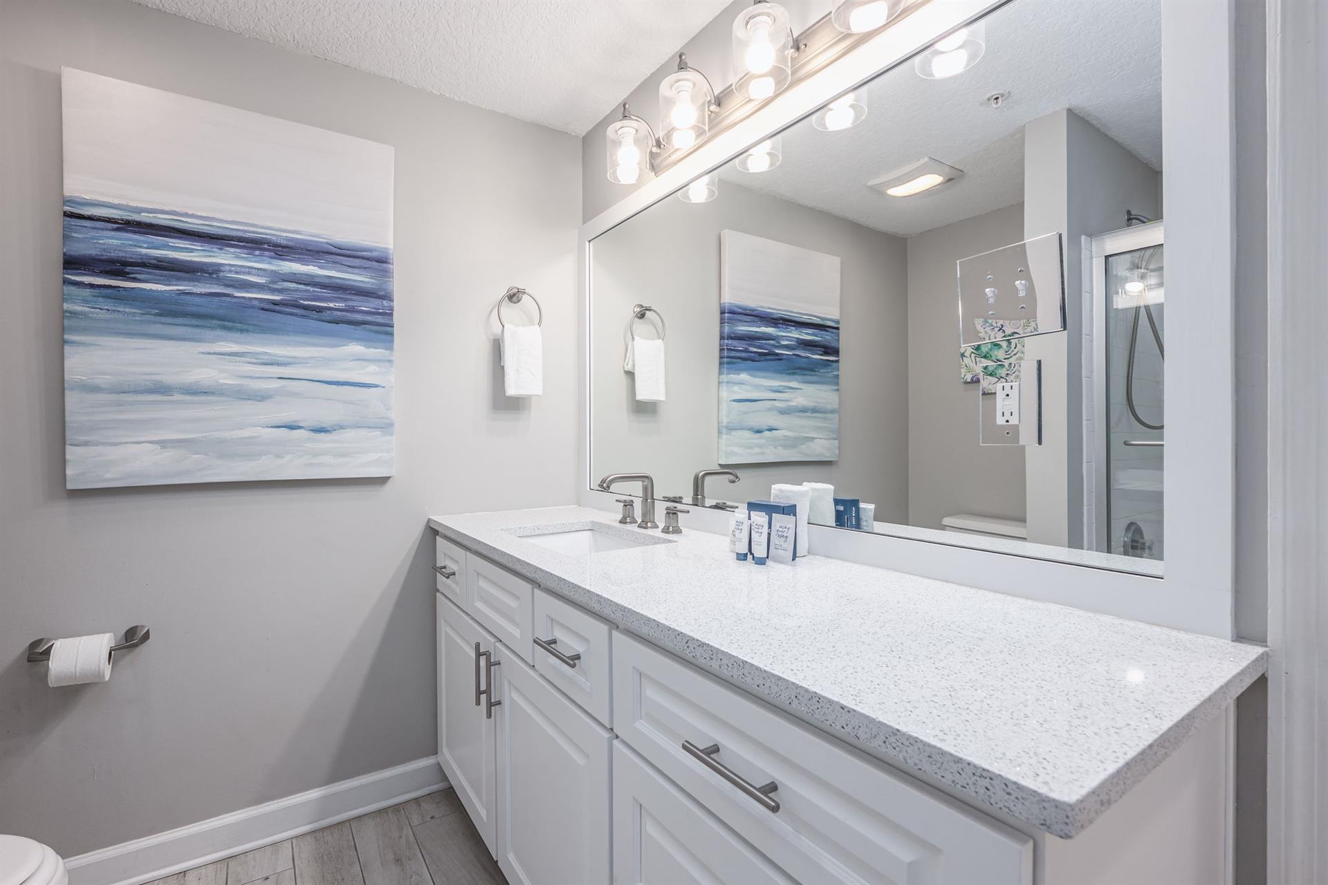 Guest bathroom vanity
