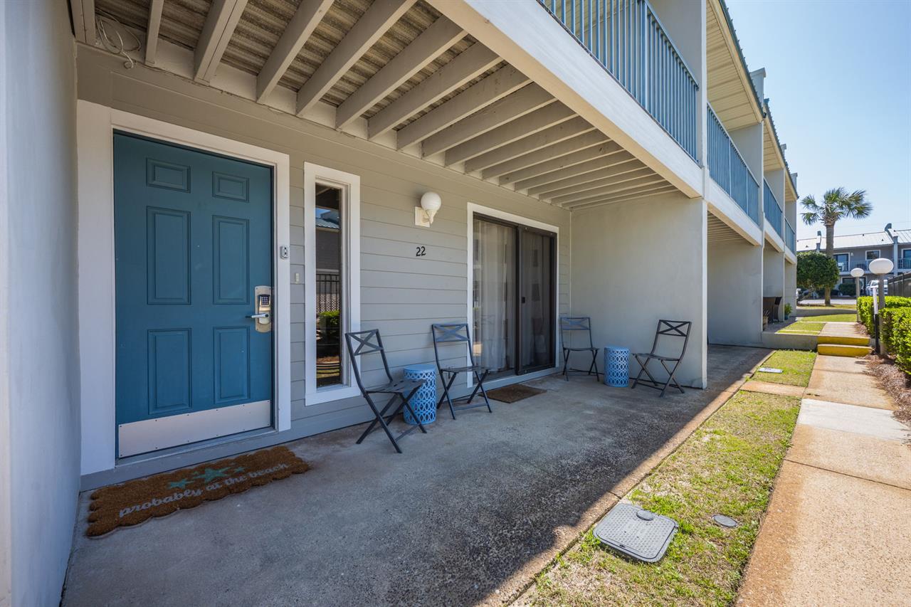 Front of condo